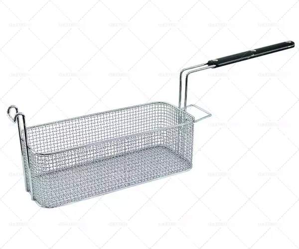 fritovací koš d1 368 mm š1 150 mm v1 120 mm d2 700 mm v2 210 mm h3 250 mm chromovaná ocel Jen Po Omezenou Doba
