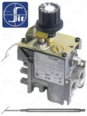 Kup Teď Plyn termostat typové řady 630 Eurosit T.MAX. 340 ° C 100 až 340 ° C Plynová přívod 3/8 "plynový výstup 3/8"