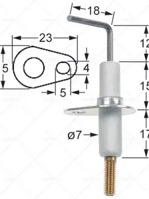 pojistková zástrčka průměr 1 7 mm podlaha m4 délka1 15 mm délka2 Super Cena