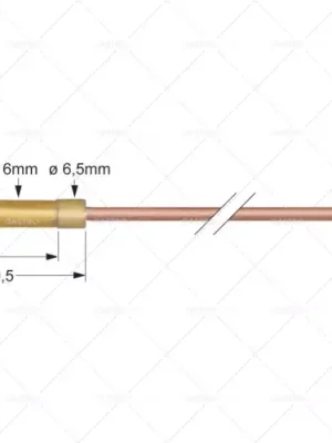 termočlánek m8x1 dlouhý 220mm připojení k hořáku průměr 6mm Oblíbený