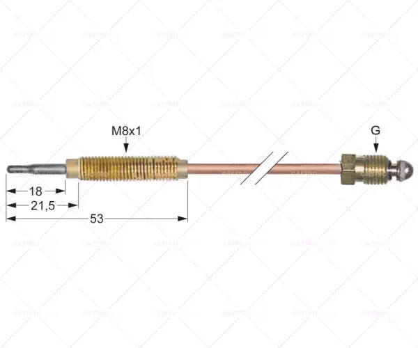 Jen Po Omezenou Doba termočlánek M8x1 L 750mm M8x1