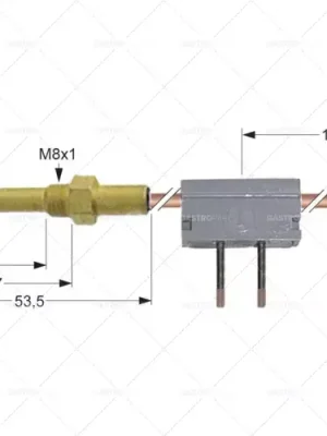 Termoelektrické články přerušovač M9x1 L 1000 mm M8x1 pájení Omezená Nabídka