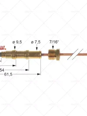 Expresní Doručení termočlánek asa 11/32 délka 915mm připojení k hořáku 7/16"