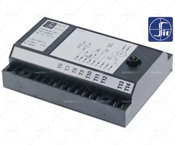 Originální zapalovací skříňka SIT typ 501EFD elektrody 2 čekací doba 1,5s bezpečnostní doba 5s 250V 10VA 50-60Hz