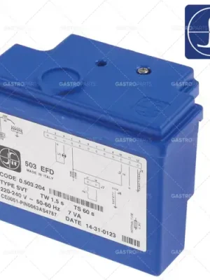 zapalovací skříňka SIT typ 503EFD elektrody 1 čekací doba 1,5s bezpečnostní doba 60s 220/240V 12VA Výprodej