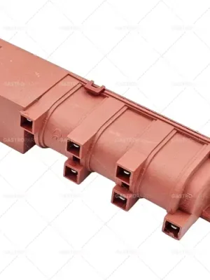Zapalování skupinové výstupy 6 230V Rozměry 135x23x34mm BA 123 mm vstup F6,3x0,8 výstup F2,8x0,8 0,6VA Akce