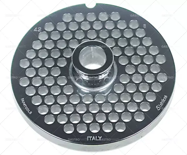 sítko mlýnku na maso velikost ok 130 mm typ42 velikost ok 8 mm 1 upevňovací drážka s kolíkem Akce