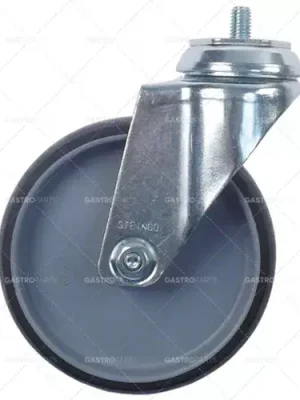 Akce otočné kolečko ø 125mm závit pouzdro z chromované oceli nosnost 90kg