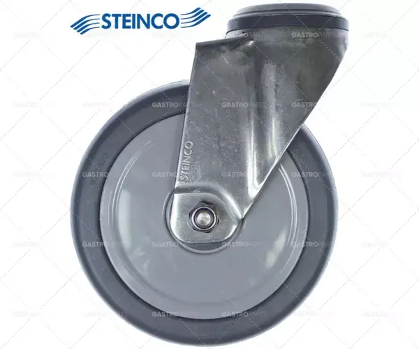 Ověřený otočné kolečko ø 125 mm otvor pro šroub ø 10,5 mm pouzdro SS nosnost 100 kg ložisko kuličkové ložisko