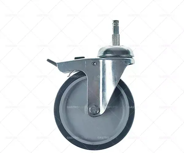 Novinka otočné kolečko s otočnou brzdou ø 125 mm kování ø10x38 mm pouzdro z chromované oceli