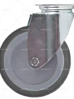 otočné kolečko ø 125 mm upevnění desky pouzdro z pozinkovaného ocelového plechu rozměr desky 77x67 mm Cenová Bomba