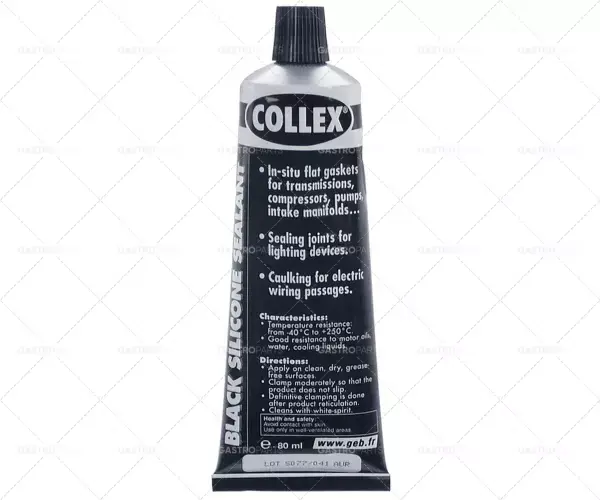 vysokoteplotní silikon COLLEX BLACK SILICONE -40 až +250 °C černá tuba 75 ml Levný