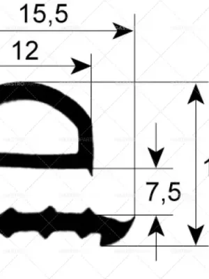 profil těsnění trouby 1860 Š 430mm D 745mm Množství 1 vnější velikost Zlevněný