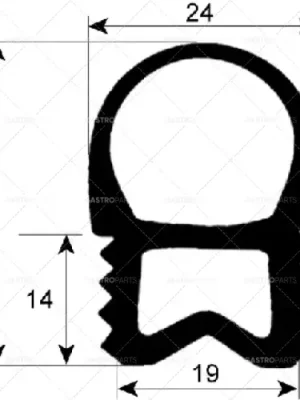 těsnění dveří 2448 délka 1470 mm šířka 710 mm Pouze Dnes