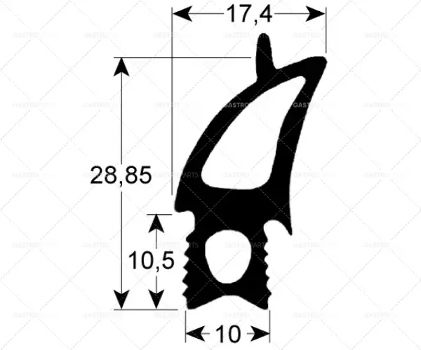 Nová Kolekce profil těsnění trouby 2730 š 470 mm d 1475 mm vhodný pro RATIONAL pro model SCC/CM201