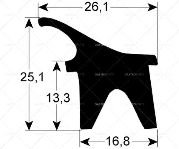 Sezónní Sleva profil těsnění dveří 2400 dlouhý 410 mm