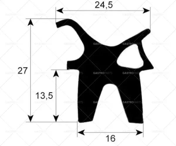 Vysoce Kvalitní profil těsnění dveří 2415 dlouhý 695 mm
