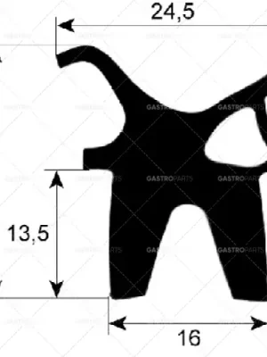 profil těsnění dveří 2415 dlouhý 635 mm Nejlepší Volba