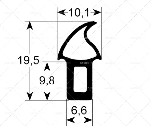 Trouba těsnící profil 2740 L 1350mm množství 1 Omezená Nabídka