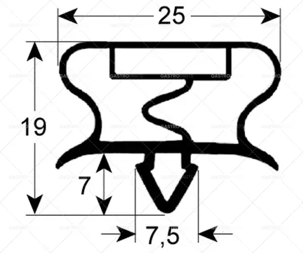 těsnění pro chladicí zařízení 9195 š 562 mm d 718 mm velikost zátky Top Prodej