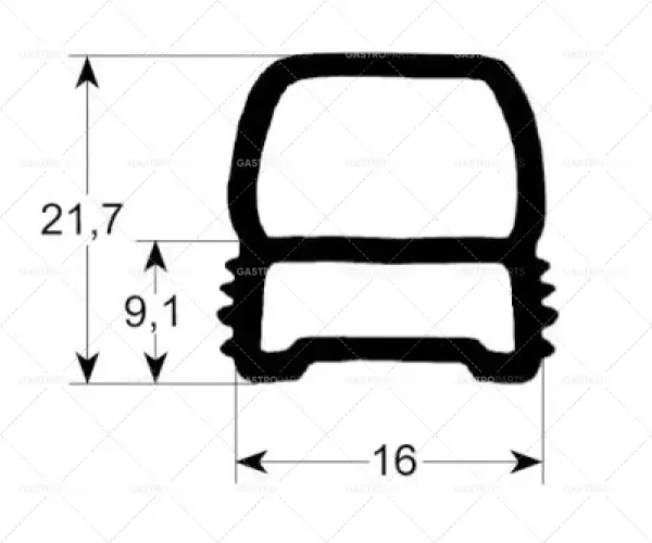 profil těsnění trouby 2447 Š 800mm D 880mm vnější rozměr Kusů 1 Ihned K Objednání