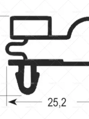Hit Sezóny Těsnění pro chladicí zařízení 9010 délka 1585 mm šířka 660 mm rozměr podle klínu