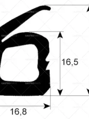 Akce profil těsnění dveří 2275 délka 690 mm šířka 290 mm vnější rozměr