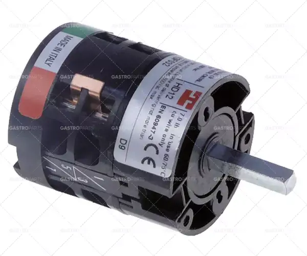 Finální Výprodej otočný spínač 4 0-1-2-3 sady kontaktů 3 typ 13F032 600V 12A hřídel ø 6x6mm hřídel L 23mm