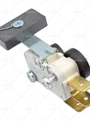 mikrospínač s páčkou a magnetem 250V 16A 1CO připojení vnější faston 6,3mm L 38mm Speciální Cena