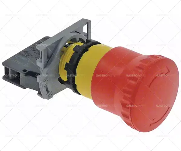 Autentický nouzové zastavení červené 22mm
