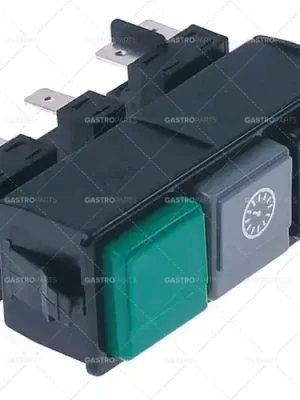 spínač kombinovaný západkový/momentový/západkový montážní rozměry 28,5x77,5mm zelený/šedý/černý Must-Have