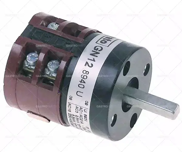 otočný spínač 3 polohy vačka 1-2-3 3pólový typ gn128940u 690V 12A 6x6mm Rychlé Dodání