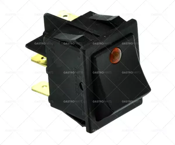 Kolébkový rozměr 30x22mm oranžové 1Z / lampa 230V 16A osvětlené spojovací plochý konektor 6,3 mm Levný