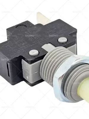 Víkendová Akce Tlačítkový namontován o M11x1mm černá 1NO 250V 16A Připojení plochou zástrčkou 6,3 mm