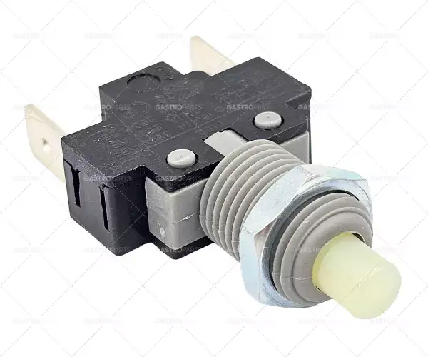 Víkendová Akce Tlačítkový namontován o M11x1mm černá 1NO 250V 16A Připojení plochou zástrčkou 6,3 mm