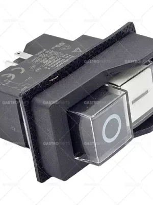 spínač KJD17 rozměr 45x22mm černá / bílá 2NO / A1 250V 10A I O Must-Have