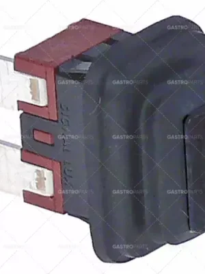 Tlačítko rozměr 19x13mm černá 1NO 250V 16A Připojení plochá zástrčka 6,3 mm Jen Po Omezenou Doba