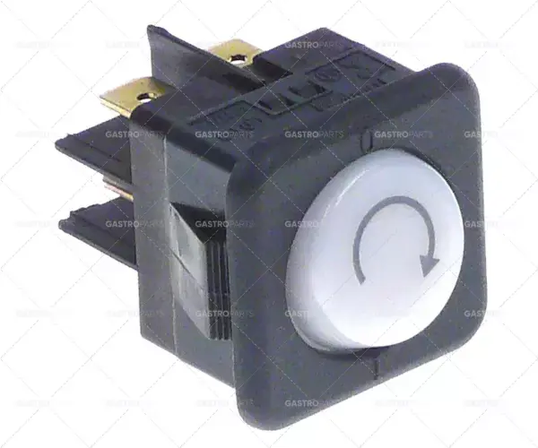 Tovární Cena Kolébkový přepínač Dimension 27,8x25mm bílá 2NO 250V 16A osvětlené 6.3mm jazýčky připojení programových