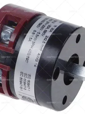 Oblíbený otočný spínač 2 1-2 sady kontaktů 2 typ GN209483U 690V 20A hřídel ø 5x5mm hřídel D 16mm