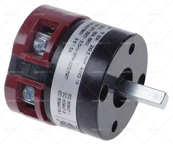 Oblíbený otočný spínač 2 1-2 sady kontaktů 2 typ GN209483U 690V 20A hřídel ø 5x5mm hřídel D 16mm