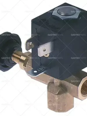 elektromagnetický ventil mosazný 2-cestné připojení 230 VAC 2x 1/8" it l 64mm ovladatelný Cenová Bomba