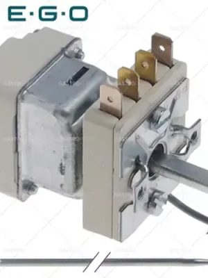 Dokud Zásoby Vydrží Termostat T.MAX. 185 ° C provozní rozsah 99-185 ° C, 1-pólový 1Z 0,5A Čidlo o 4mm sondy L 235mm