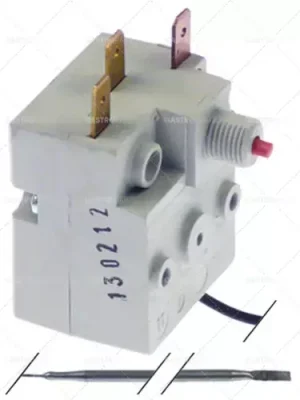 Poslední Šance bezpečnostní termostat vypínací teplota 200°C 1pólová sonda 1co 20A ø 3,3mm délka sondy 190mm