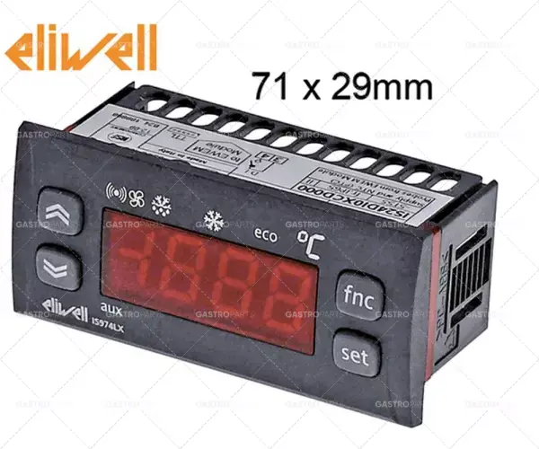 Expresní Doručení elektronický regulátor Eliwell typ is974lx model is24di0xcd000 montážní rozměry 71x29mm