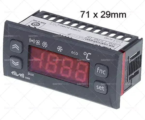 Omezená Nabídka elektronický regulátor Eliwell typ iwk model wk1400100h000 montážní rozměry 71x29mm