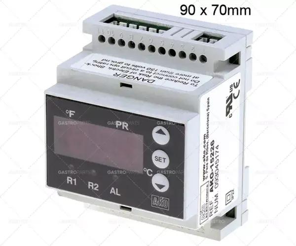 regulátor ako typ ako-15226 montážní rozměr 90x70x58mm 230VAC ntc ptc pt100 tc (j,k) Nakupujte Hned
