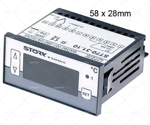 Elektronické ovládání STORK-TRONIK typu ST70-31.10 rozměr 68x28mm 12 / 24V AC TC (J, K) Omezená Nabídka
