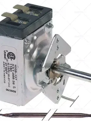 Sezónní Sleva 1-fázový regulační termostat 93-260 °C 4,5x310mm délka kapiláry 900mm