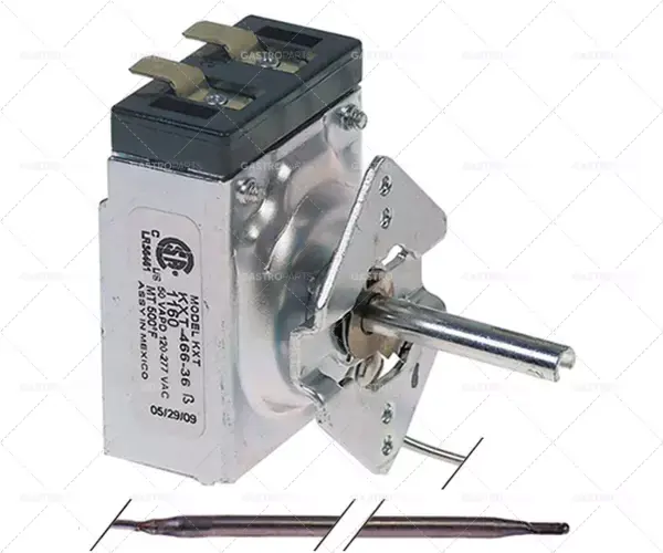Sezónní Sleva 1-fázový regulační termostat 93-260 °C 4,5x310mm délka kapiláry 900mm