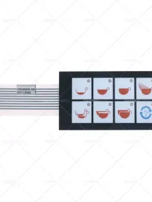 10 tlačítek membránové klávesnice vhodných pro WEGA D 135 mm Š 60 mm Zlevněný